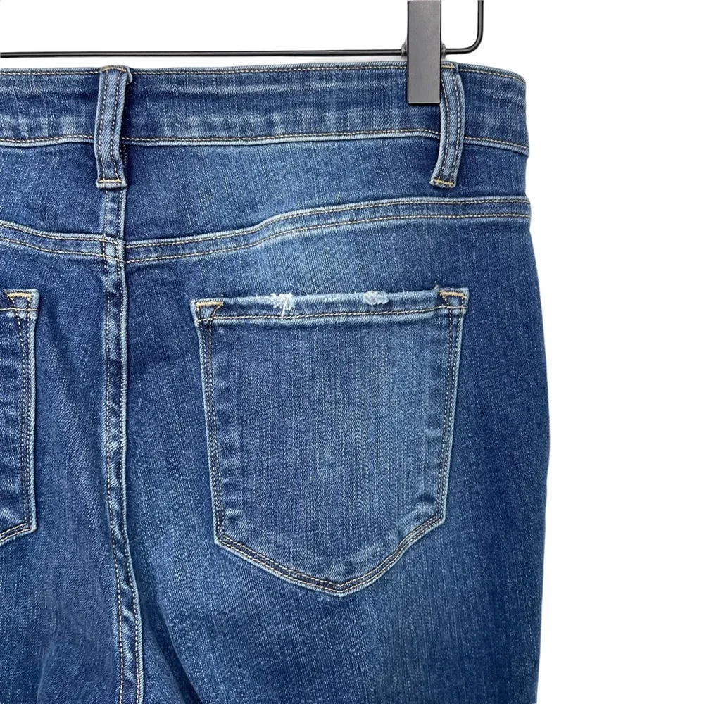 Flying Monkey High Rise Side Slit Released Hem Flare Jeans Deep Love Size 29 - Picture 9 of 13